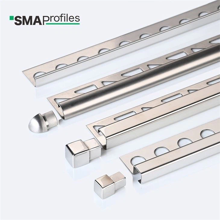 Brushed Round Edge Tile Trim